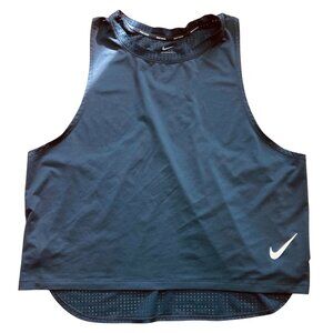 Nike Swim Womens Black Sleeveless Swim Top XXL Lightweight Breathable Mesh Back